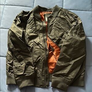 Men's Olive Bomber Jacket
